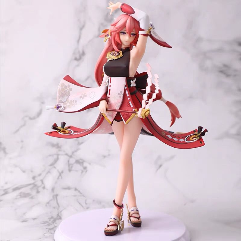 Genshin Impact Figure Yae Miko Anime Figures Kawaii Girl Anime Peripheral Statue Collectible Customized Model Desk Decor Gift Genshin Impact Figure Yae Miko Anime Figures Kawaii Girl Anime Peripheral Statue Collectible Customized Model Desk Decor Gift